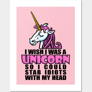 Wish I Was a Unicorn Posters and Art